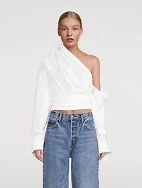 Asymmetric Wrapped Shirt