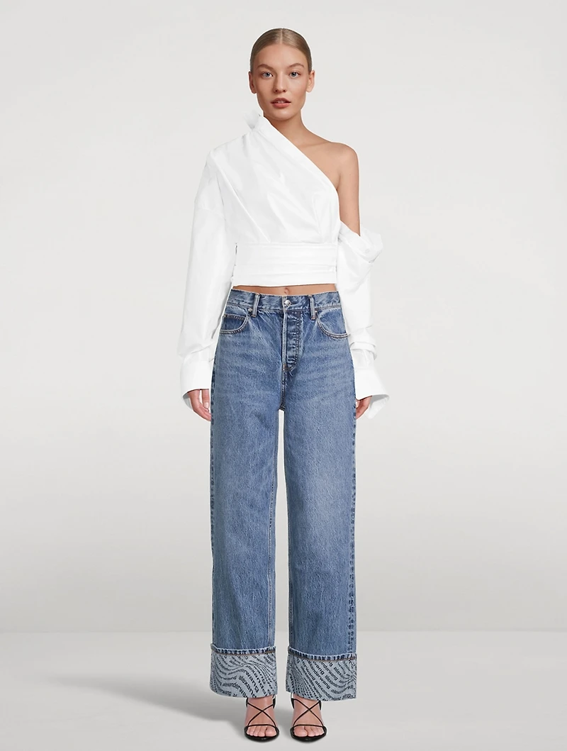 Asymmetric Wrapped Shirt