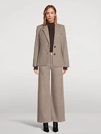 Smocked Mockneck Sweater