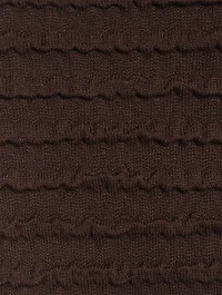Smocked Mockneck Sweater