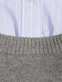 Boiled Wool Layered Knit Camisole