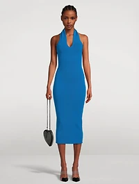 Knitted Cross Midi Dress