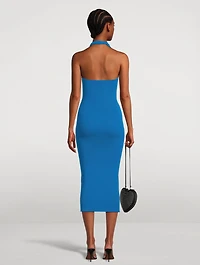 Knitted Cross Midi Dress