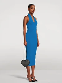 Knitted Cross Midi Dress