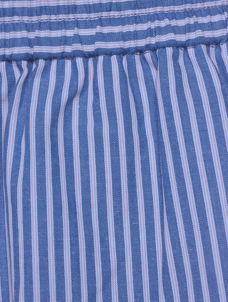 Cotton Boxer Shorts Pinstripe Print