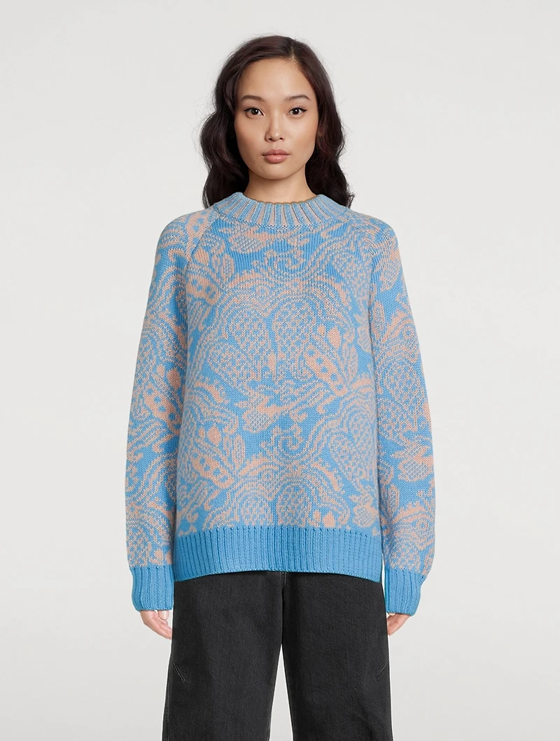 Strada Jacquard Alpaca Sweater