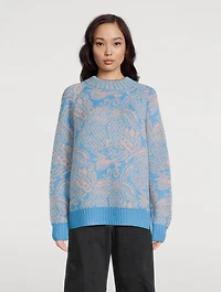 Strada Jacquard Alpaca Sweater