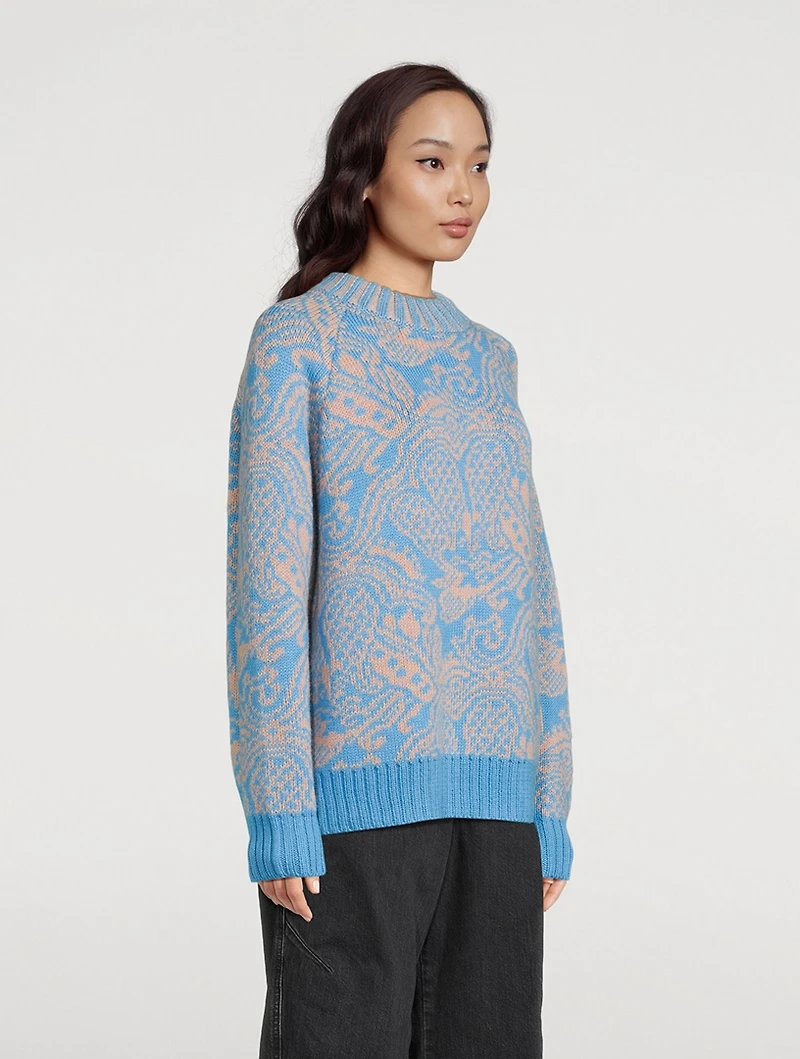 Strada Jacquard Alpaca Sweater
