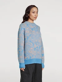 Strada Jacquard Alpaca Sweater