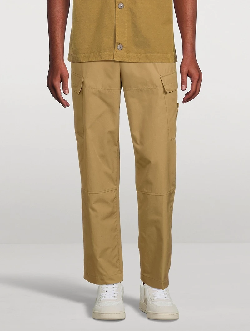 Ghost Cotton Straight-Leg Pants