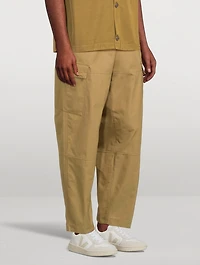 Ghost Cotton Straight-Leg Pants