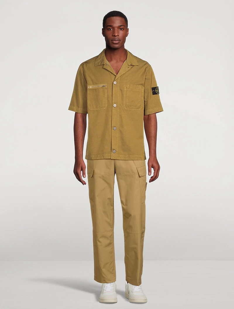 Ghost Cotton Straight-Leg Pants