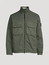 Nylon Twill Shirt Jacket