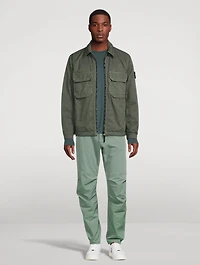 Nylon Twill Shirt Jacket