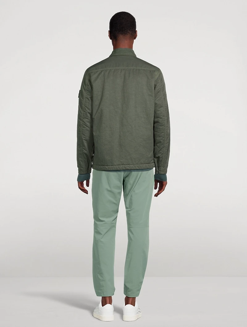 Nylon Twill Shirt Jacket