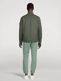 Nylon Twill Shirt Jacket