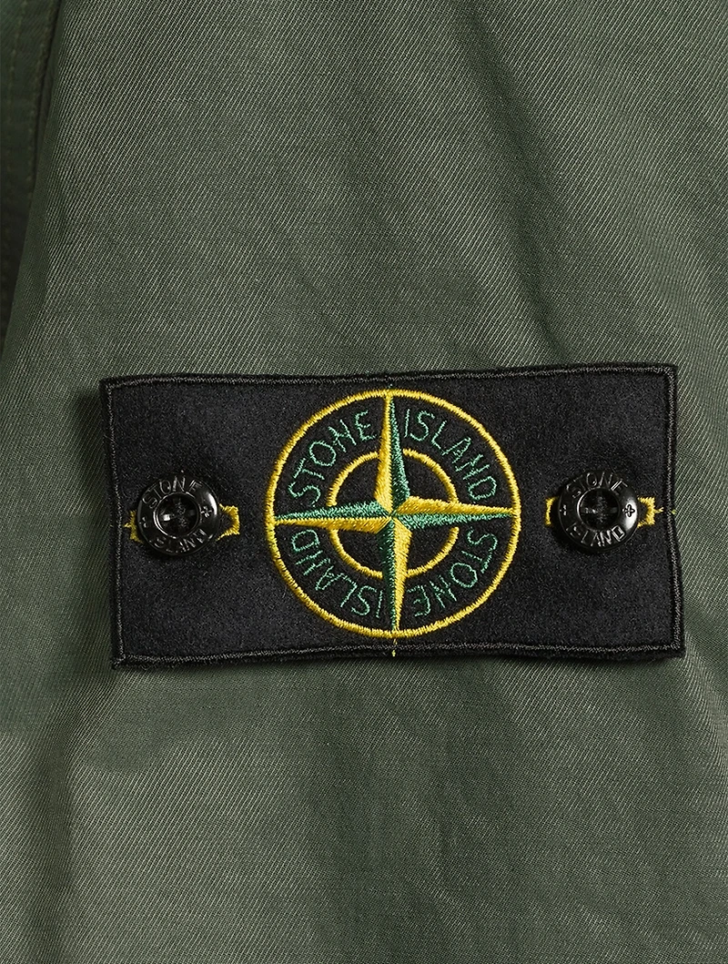Nylon Twill Shirt Jacket
