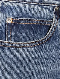 Wave Cuff Wide-Leg Jeans