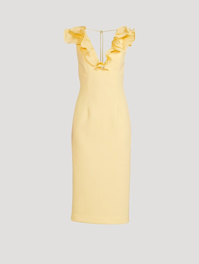 Chloe Ruffled Midi Dress