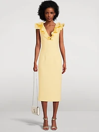 Chloe Ruffled Midi Dress