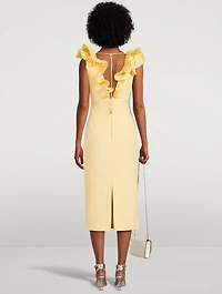 Chloe Ruffled Midi Dress