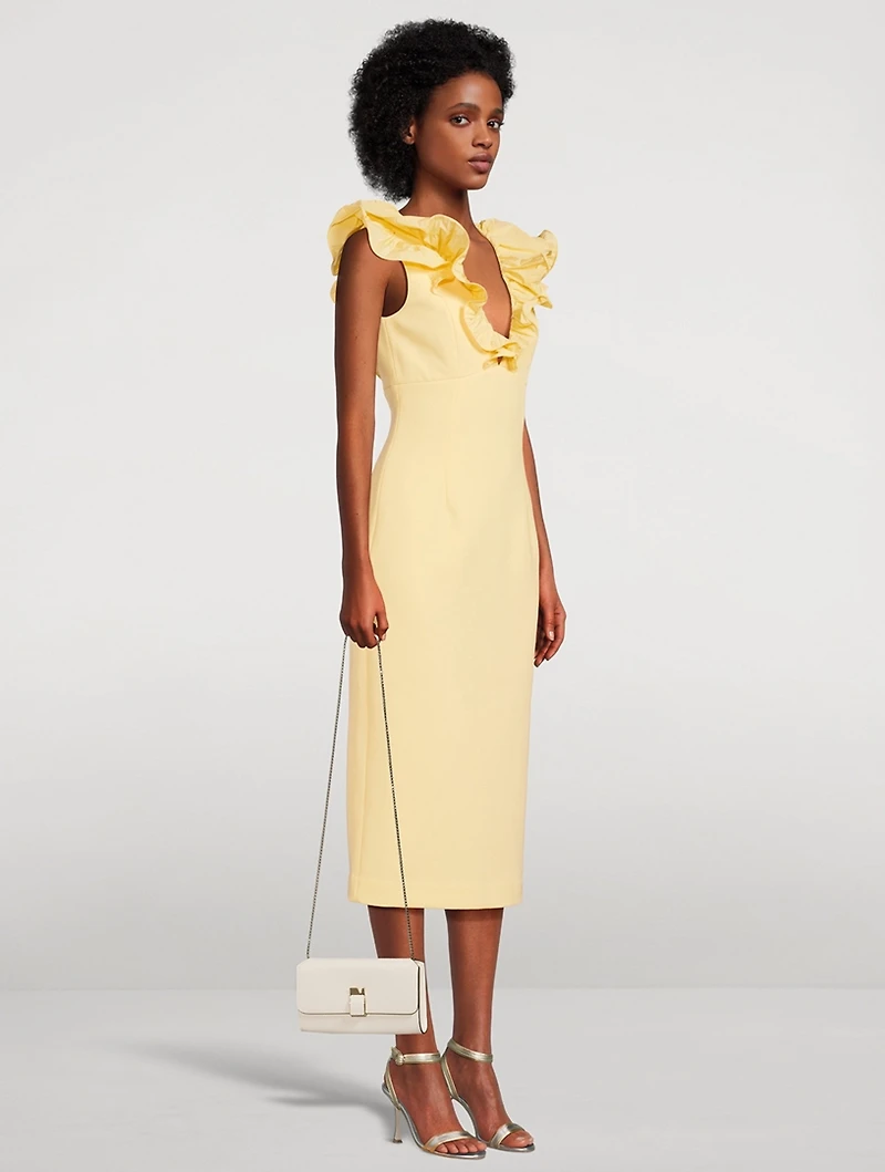Chloe Ruffled Midi Dress