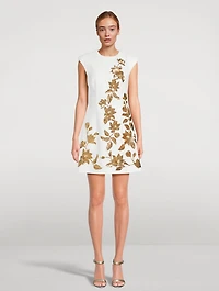 Versailles Sequin-Appliqué Mini Dress