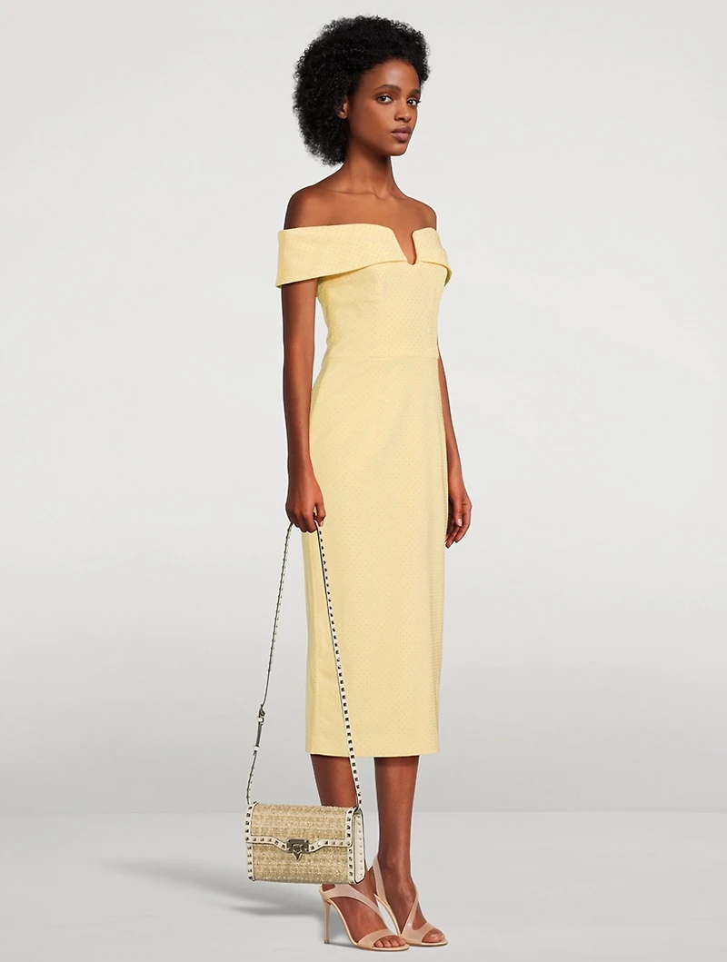 Lumiere Embellished Off-The-Shoulder Dress