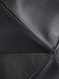 Puzzle Leather Tote Bag