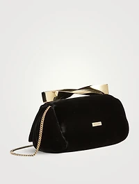 Mini Twist Velvet Clutch