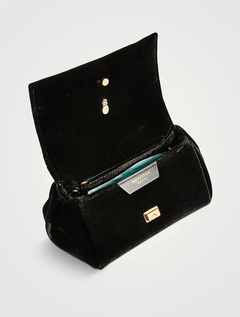Mini Twist Velvet Clutch