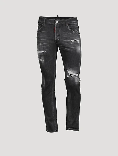 Distressed Skater Skinny Jeans