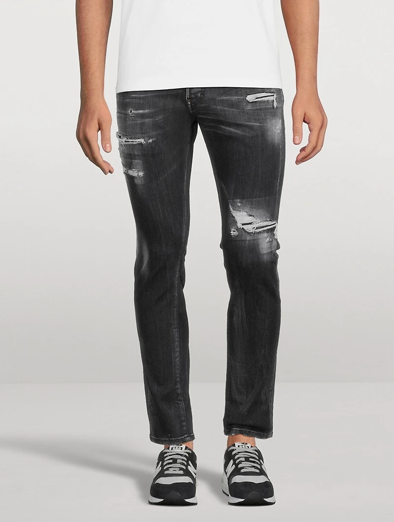 Distressed Skater Skinny Jeans