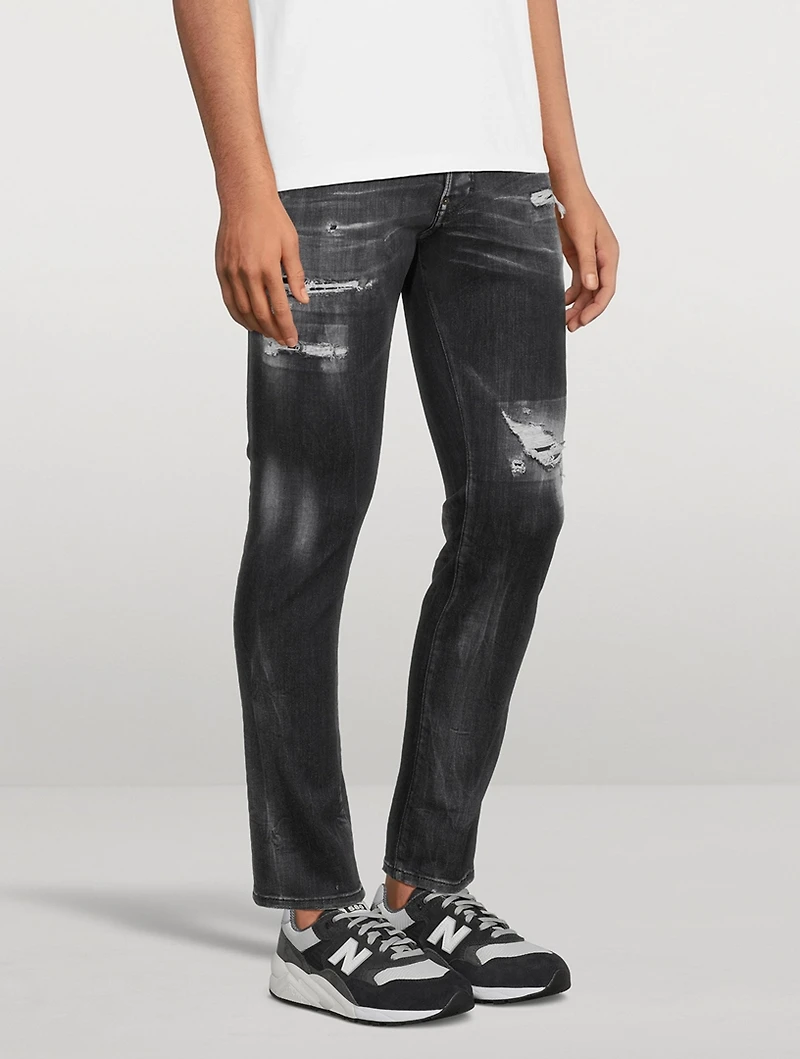 Distressed Skater Skinny Jeans