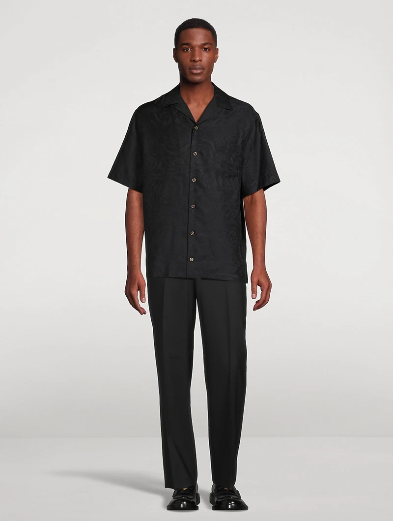 Wool Slim-Fit Pants