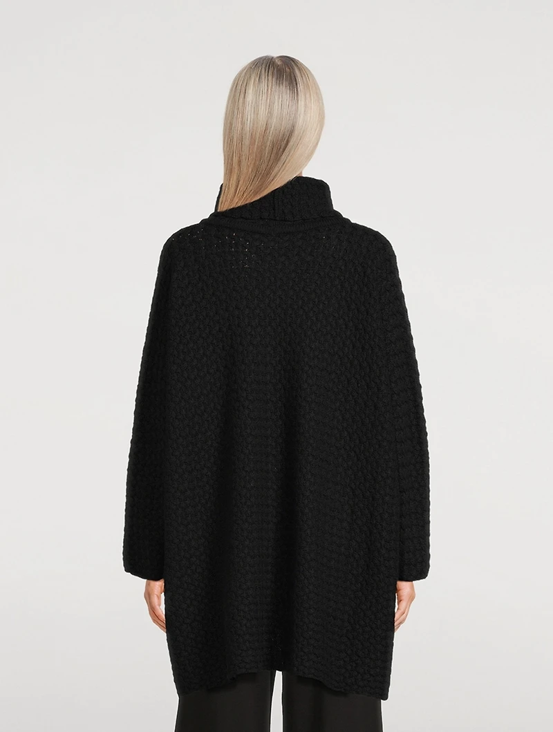 Monks Rattan-Weave Cashmere Sweater