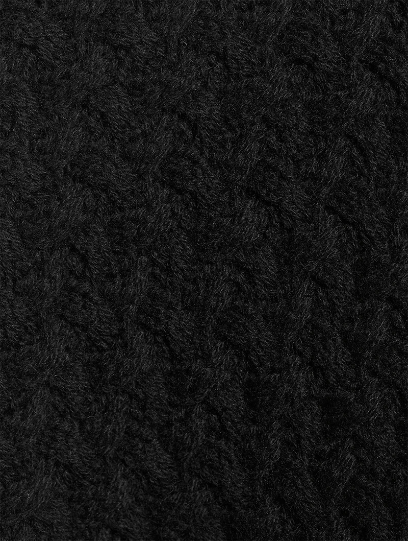 Monks Rattan-Weave Cashmere Sweater
