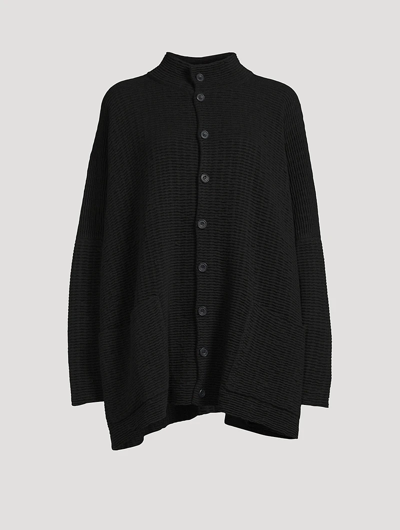 Rattan-Weave Cashmere And Silk Cardigan