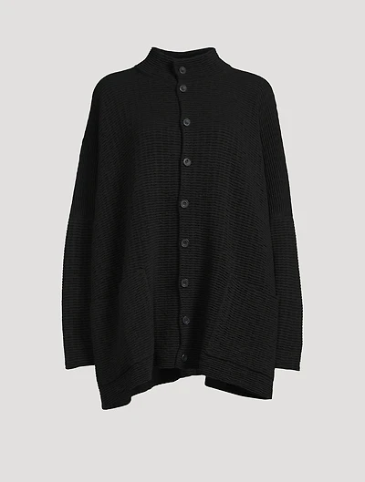 Rattan-Weave Cashmere And Silk Cardigan