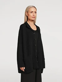 Rattan-Weave Cashmere And Silk Cardigan