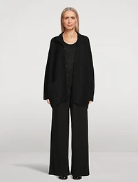 Rattan-Weave Cashmere And Silk Cardigan