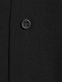 Scrunch-Neck Silk Shirt