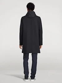 Eco Wool Coat With Removable Hood