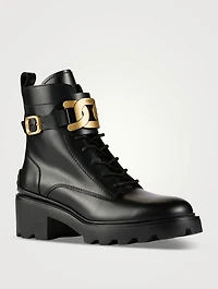 Kate Leather Combat Boots