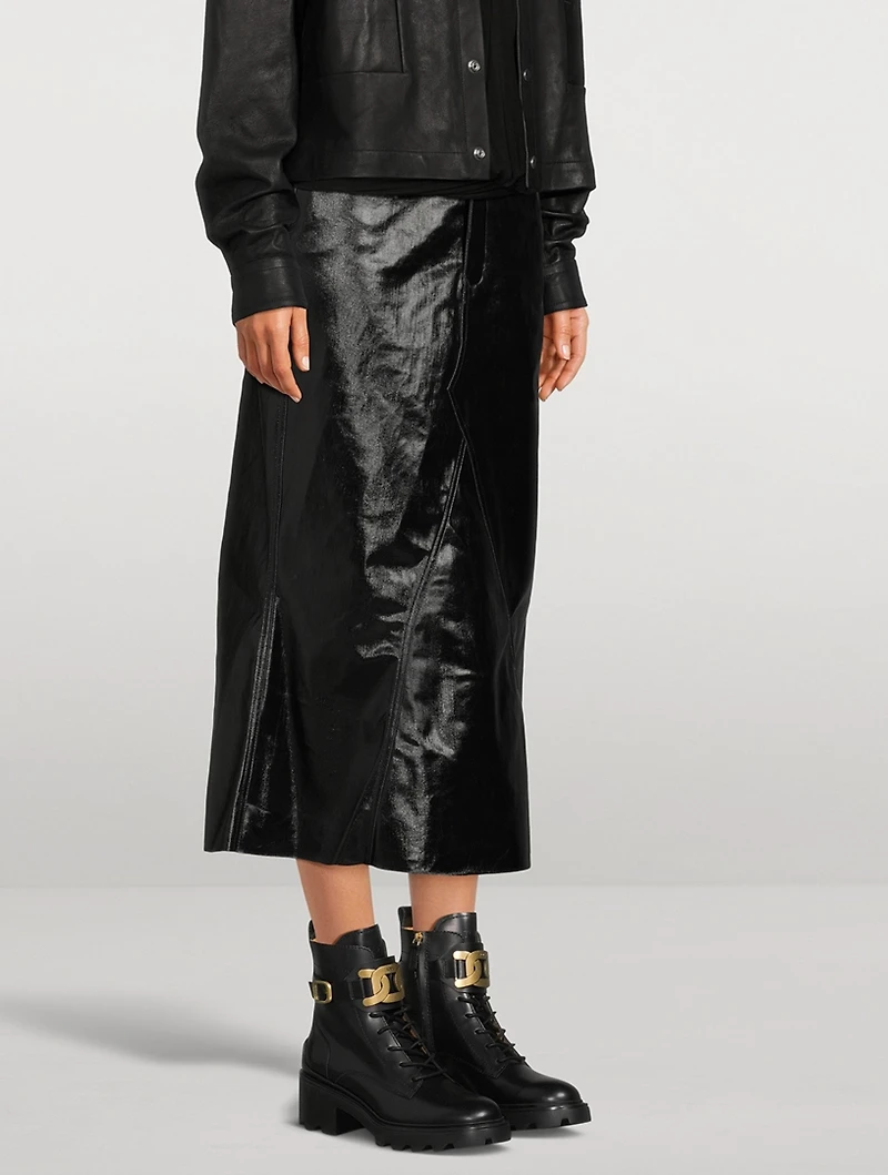 Kate Leather Combat Boots