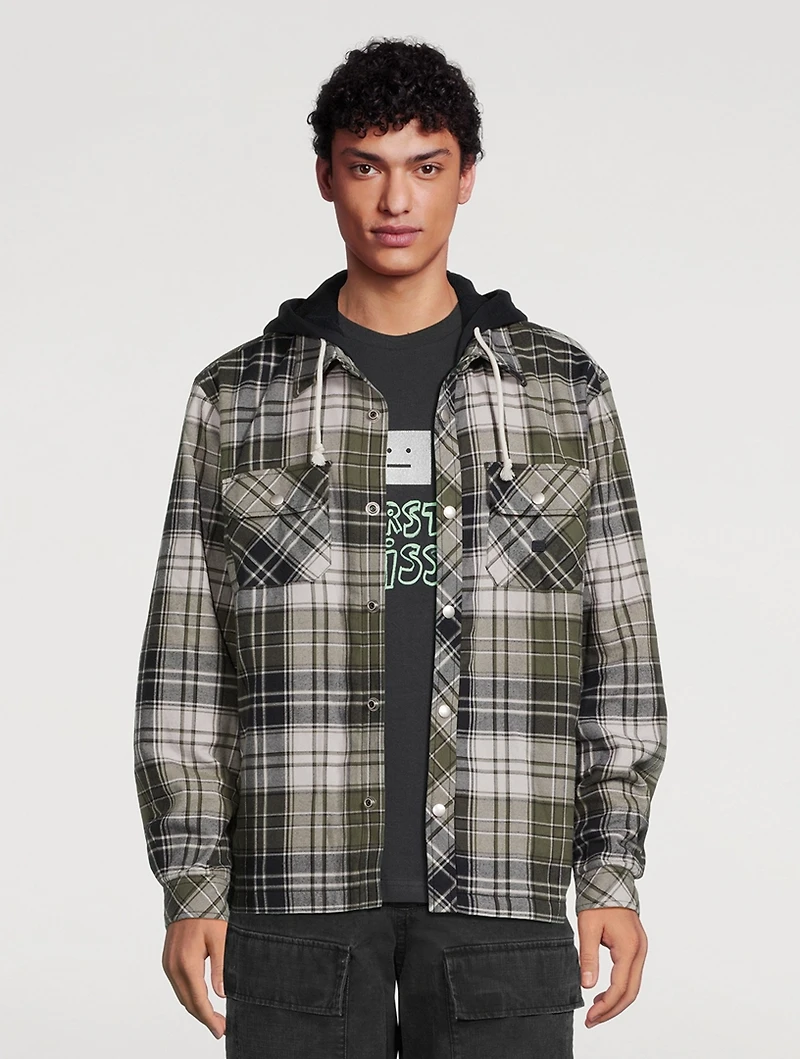 Flannel Check Jersey Jacket