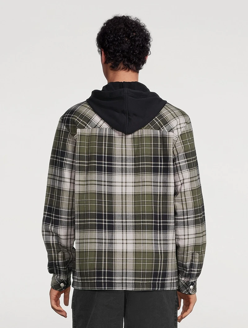 Flannel Check Jersey Jacket