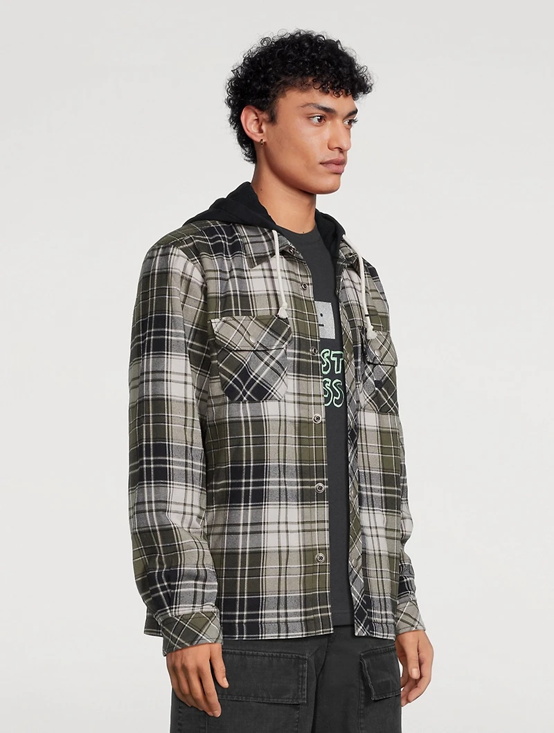 Flannel Check Jersey Jacket