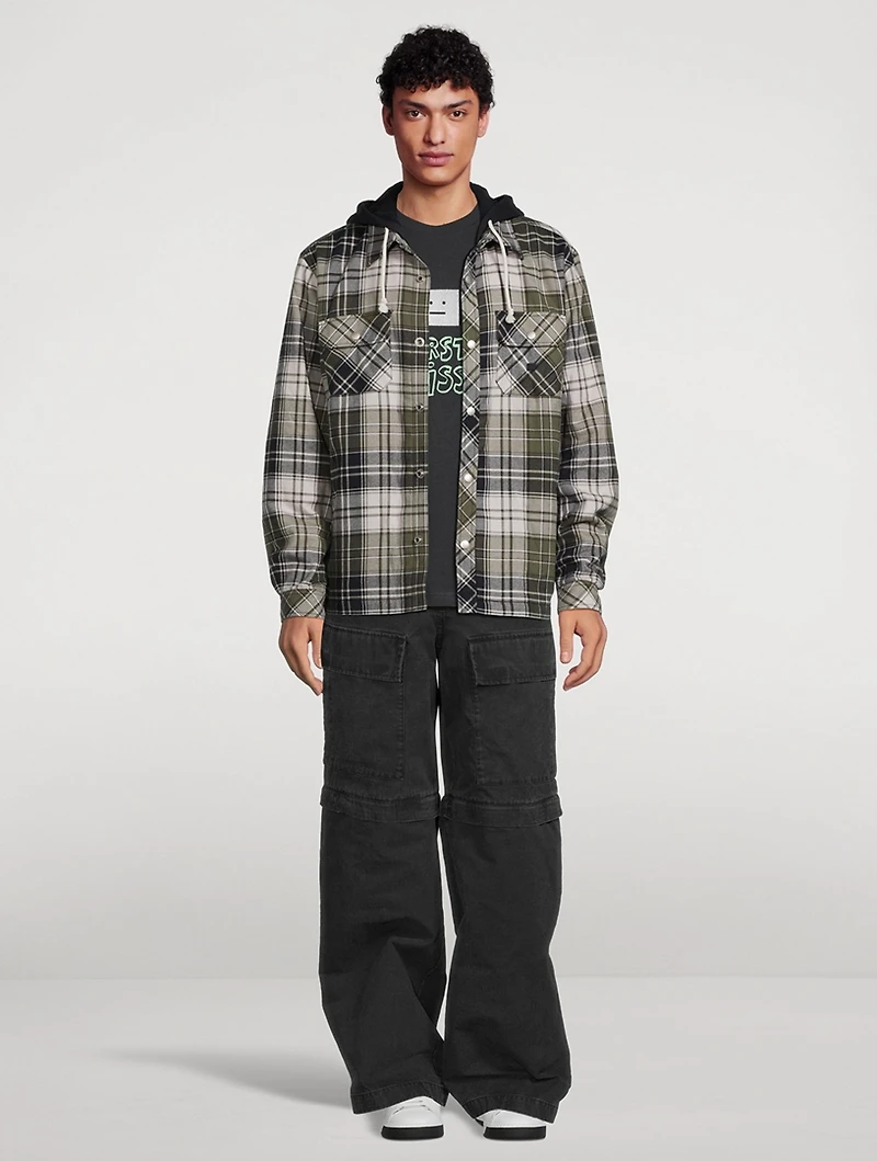 Flannel Check Jersey Jacket