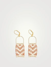 Cedar Michif Woven Danglers Drop Earrings